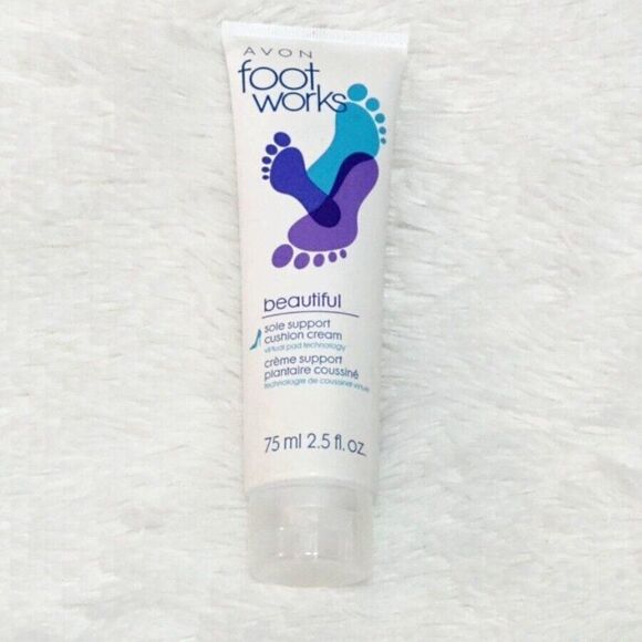 AVON Foot Works Beautiful Sole Support Cushion Cream (2.5 fl oz) ~ SEALED!!! - Picture 4 of 6